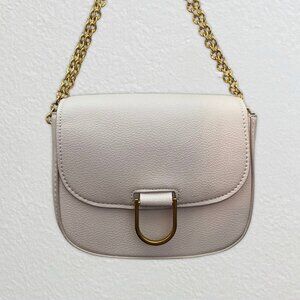 Mango Pearl White Purse with Gold Chain